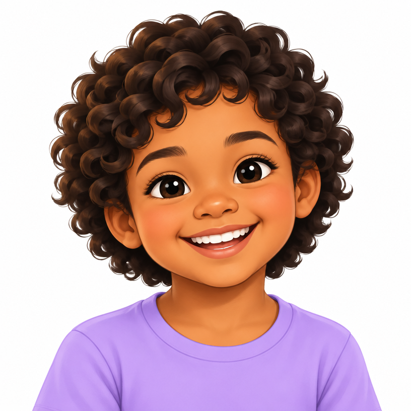Avatar de exemplo de uma criança